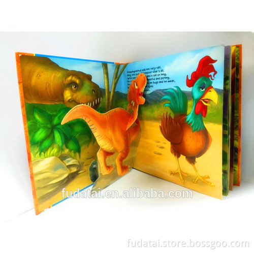 FDT customizes CMYK animal kids 3D pop up book printing